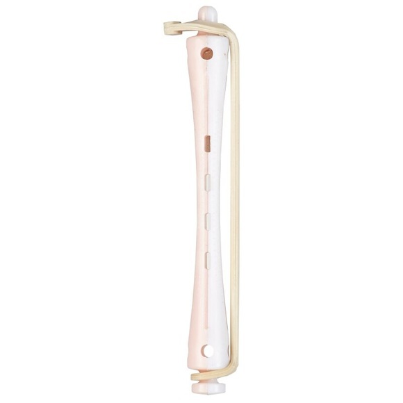 Fripac KW-Wickler lang 10er mit Rundgummi 6 mm rosé/weiss