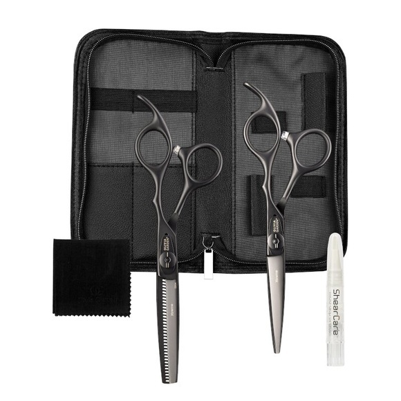 Olivia Garden Xtreme Matt Black Scherenset 5,75''