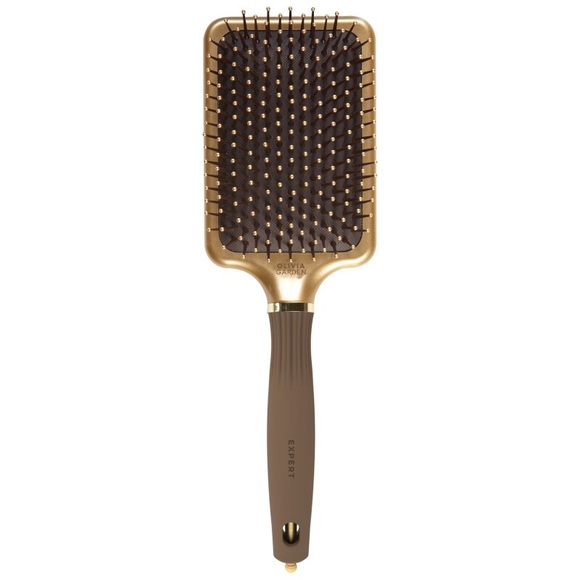 Olivia Garden Expert Care Rectangular Nylonborsten Gold&Braun L
