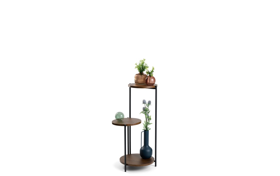 Schou Pflanzenständer Ø 30 cm, Schwarz/Braun
