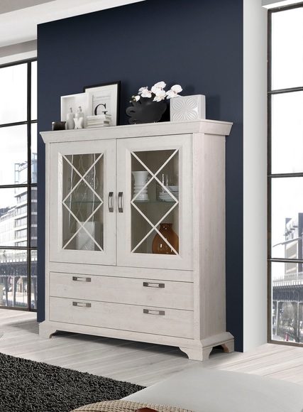 FORTE Highboard, Breite 123 cm inkl. Beleuchtung