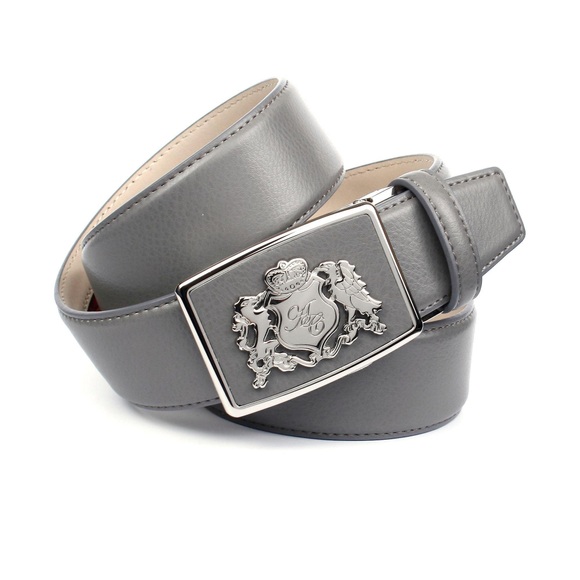 Anthoni Crown 4, 0 cm Ledergürtel mit Anthoni Crown Wappen