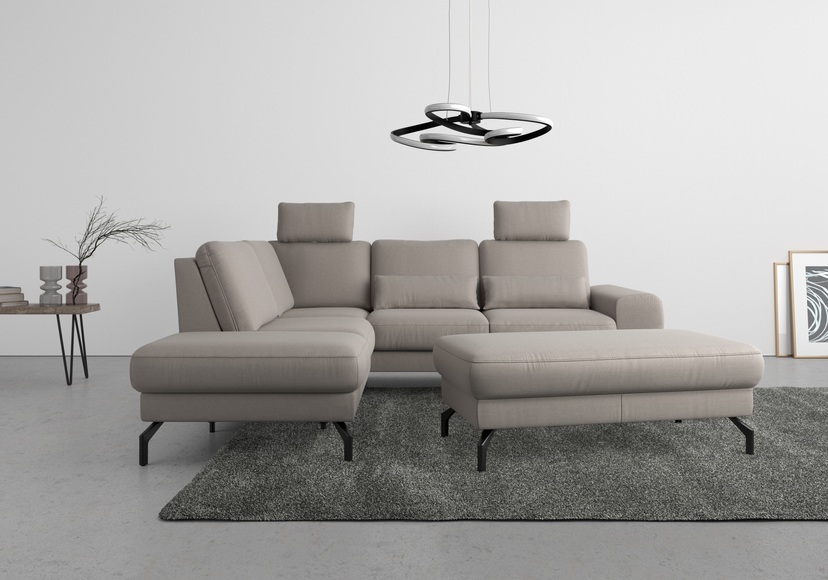 sit&more Ecksofa »Cinturo«, inklusive Sitztiefenverstellung und Federkern