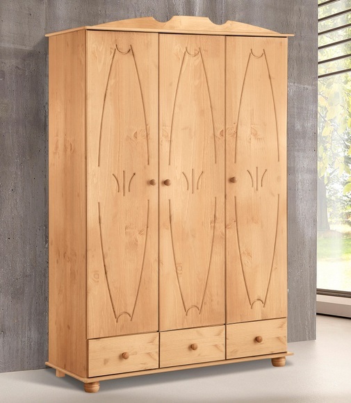 Home affaire Kleiderschrank »Melody«, aus massiver Kiefer