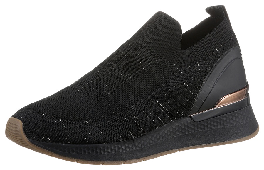 Tamaris Slip-On Sneaker, mit feinem Metallic-Garn