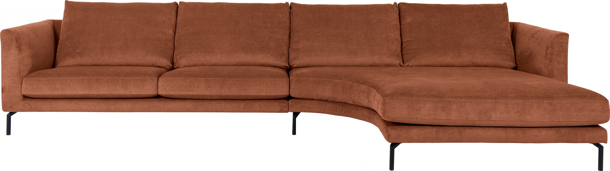 furninova Ecksofa »Francis Day«, mit abgerundetem Longchair, im skandinavischen Design
