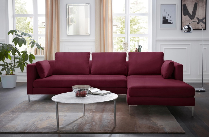 Alte Gerberei Ecksofa »Marinus«, mit schmalen Lehnen, inklusive Rückenkissen & Armlehnkissen
