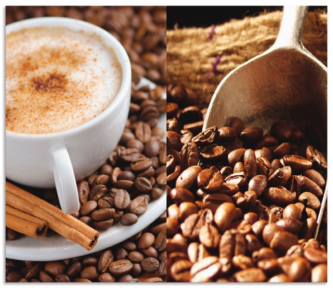 Artland Küchenrückwand »Kaffee - Cappuccino - Heisser Kaffee«