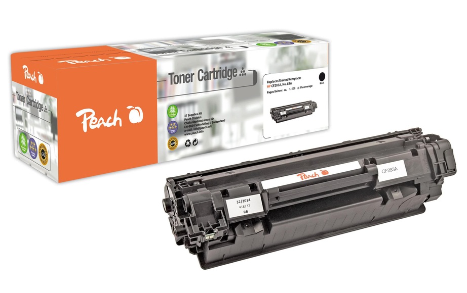 Peach Tonermodul schwarz kompatibel zu HP No. 83A, CF283A