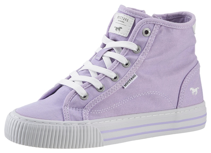 Mustang Shoes Schnürboots »High-Top-Sneaker, Freizeitschuh,«, Plateau, High Top-Sneaker, Freizeitschuh mit Innenreissverschluss