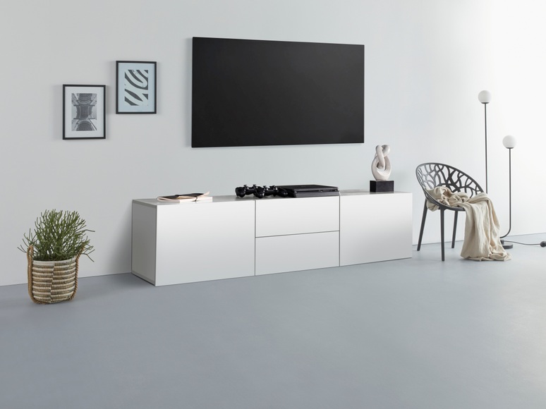 borchardt Möbel Lowboard »Sophia«, Breite 139 cm mit 2 Schubkästen, stehend und hängend