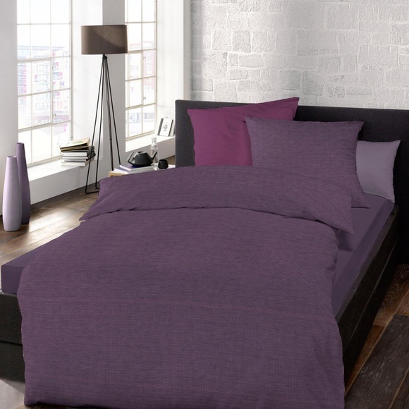 Schlafgut Bettwäsche »Mako-Satin«, (3 tlg.), Bettwäsche in Mako Satin Qualität, Satin mit seidigem Glanz