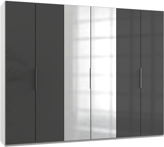 Fresh To Go Kleiderschrank »Level«, mit Glas- und Spiegeltüren
