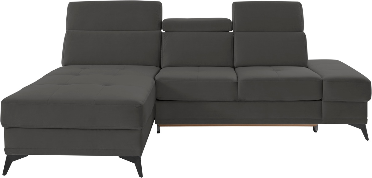 INOSIGN Ecksofa »Cardiz«, inkl.Kopfteilverstellung und Federkern wahlweise mit Bettfunktion + Bettkasten oder Vorziehsitz + Bettkasten