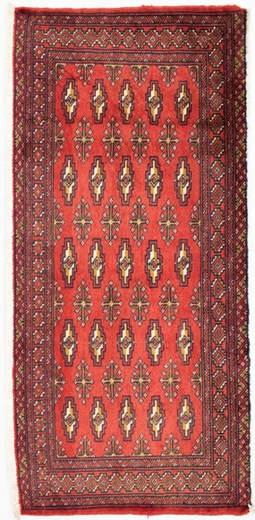 morgenland Wollteppich »Turkaman Teppich handgeknüpft rot«, rechteckig, 8 mm Höhe
