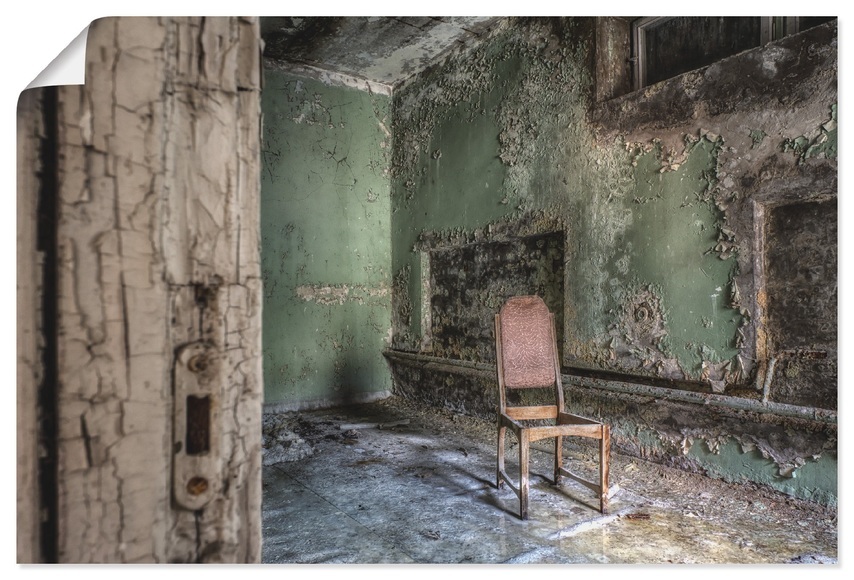 Artland Wandbild »Lost Place - einsamer Stuhl«
