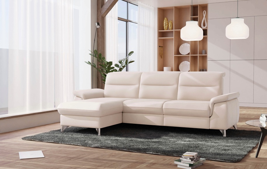SCHÖNER WOHNEN LAMINAT Ecksofa, wahlweise mit motorischer Relaxfunktion
