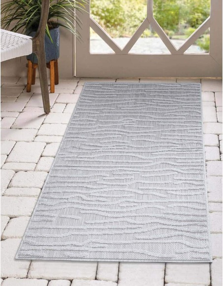 Carpet City Teppich »Santorini«, rechteckig, 5 mm Höhe, 3D-Effekt, für Wohnzimmer, Flur, Küche, Wintergarten, Balkon, Wetterfest & UV-beständig