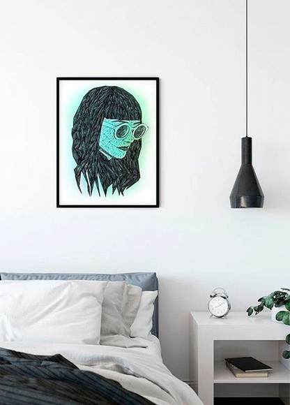 Komar Poster »Grid Green«
