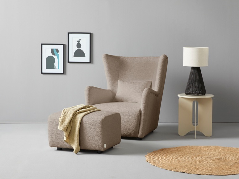 LeGer Home by Lena Gercke Ohrensessel »Levke«, wahlweise mit oder ohne Hocker