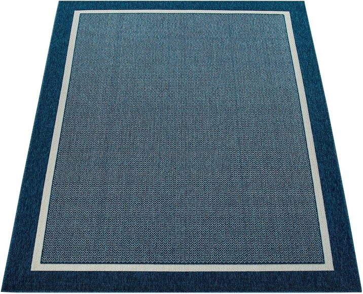 Paco Home Teppich »Brugge 225«, rechteckig, 4 mm Höhe, Flachgewebe, mit Bordüre, In- und Outdoor geeignet, Wohnzimmer