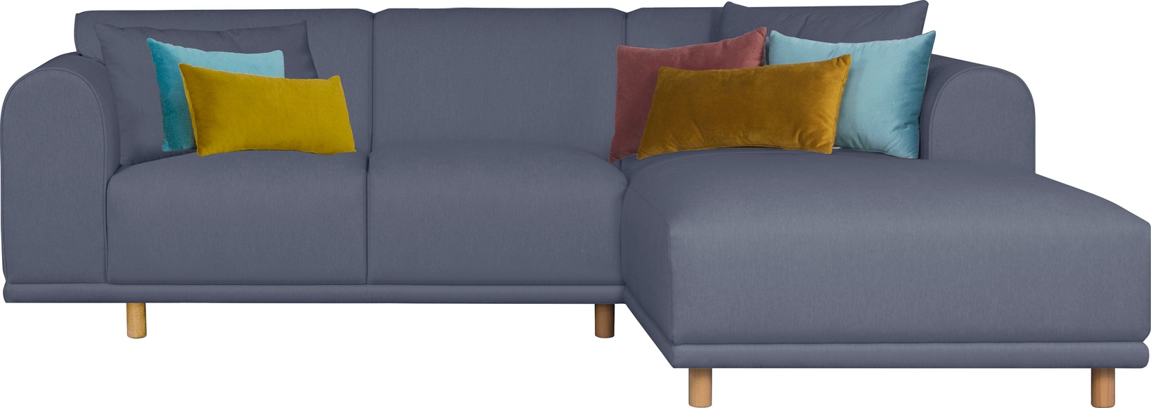 andas Ecksofa »Maroon«, in skandinavischem Design, mit losen Kissen