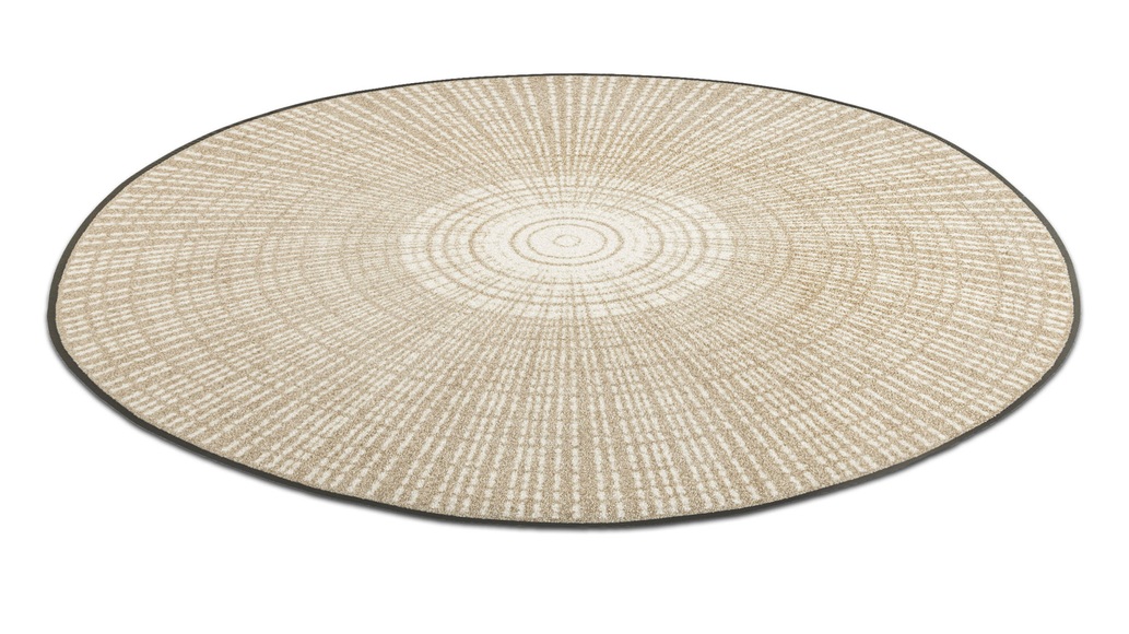 wash+dry by Kleen-Tex Teppich »Cascara beige«, rund, 7 mm Höhe