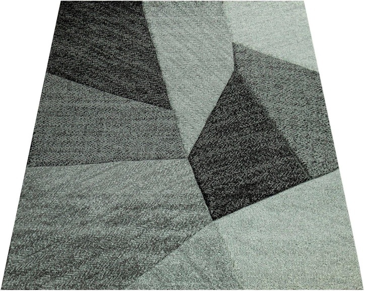 Paco Home Teppich »Brilliance 755«, rechteckig, 18 mm Höhe, Kurzflor, modernes geometrisches 3D-Design, ideal im Wohnzimmer & Schlafzimmer