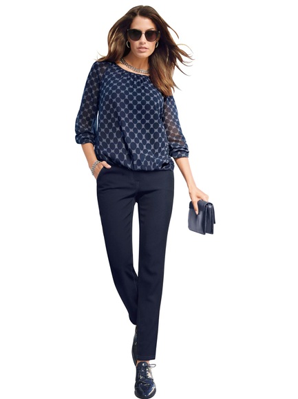 Création L Bluse aus Chiffon