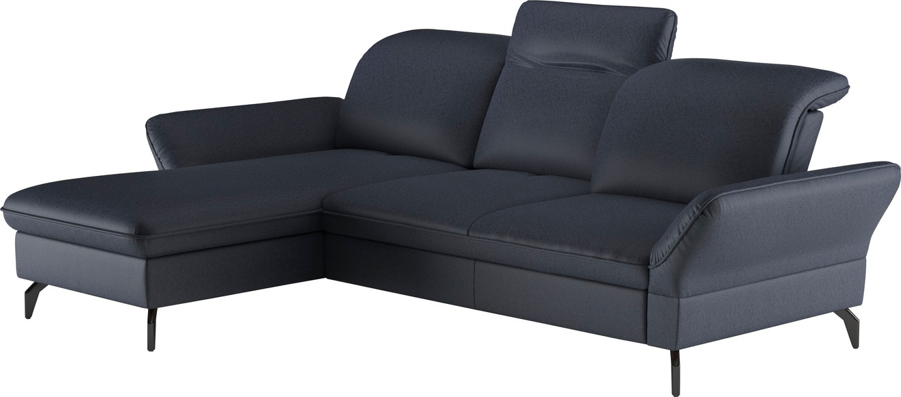 sit&more Ecksofa »Leandro L-Form«, Wahlweise mit Bett-, Kopfteil - und Armlehnfunktion, sowie Bettkasten
