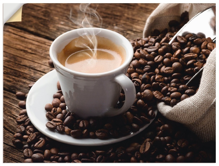 Artland Wandbild »Heisser Kaffee - dampfender Kaffee«