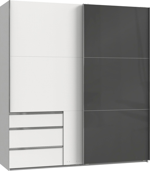 Fresh To Go Schwebetürenschrank »Laval«, inkl. zusätzlichen Einlegeböden, Schubkasteneinsatz und Selbsteinzug