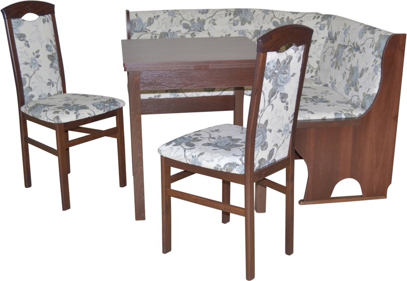 HOFMANN LIVING AND MORE Eckbankgruppe, (Spar-Set, 4 tlg., 4tlg. Set), Eckbank mit Stauraum unter den Sitzflächen