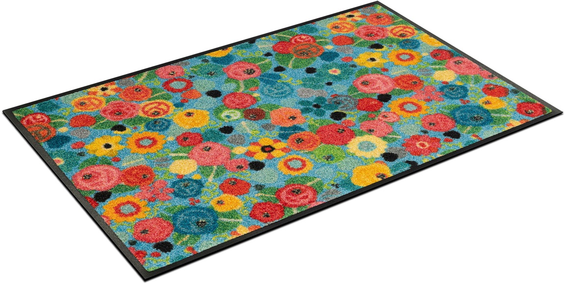 wash+dry by Kleen-Tex Fussmatte »Flower Power«, rechteckig, 7 mm Höhe