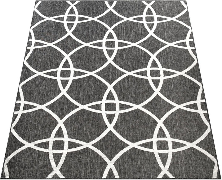 Paco Home Teppich »Coco 208«, rechteckig, 4 mm Höhe, Flachgewebe, In- und Outdoor geeignet, ideal Wohnzimmer & Schlafzimmer