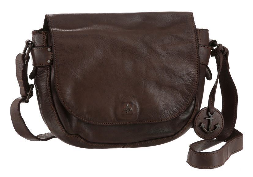 HARBOUR 2nd Umhängetasche »Theresa«, aus Leder typischen Marken-Anker-Label und Schmuckanhänger
