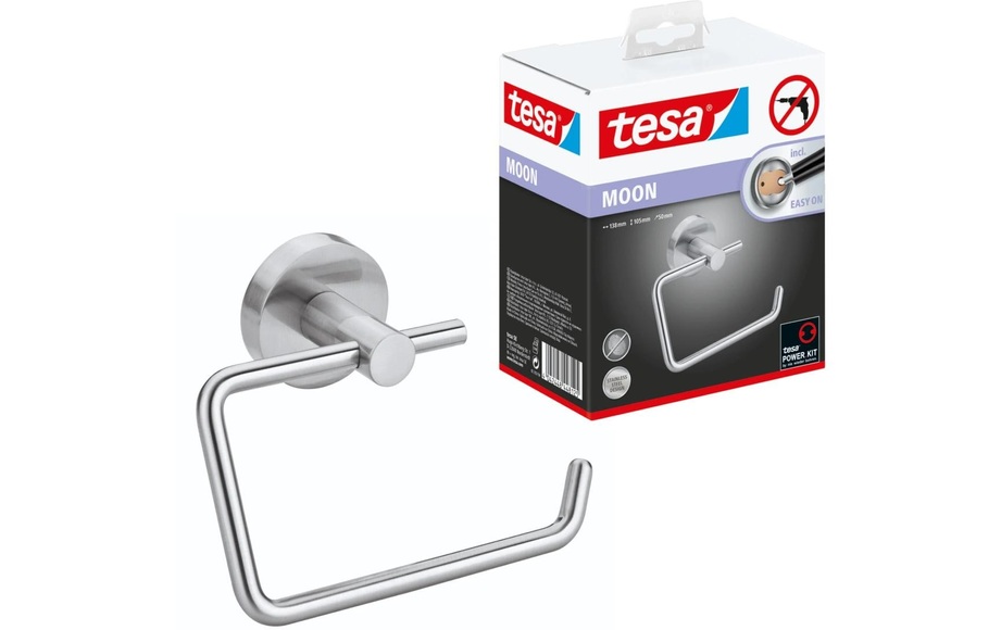 tesa ekkro Toilettenpapierhalter Klebstoff Metall