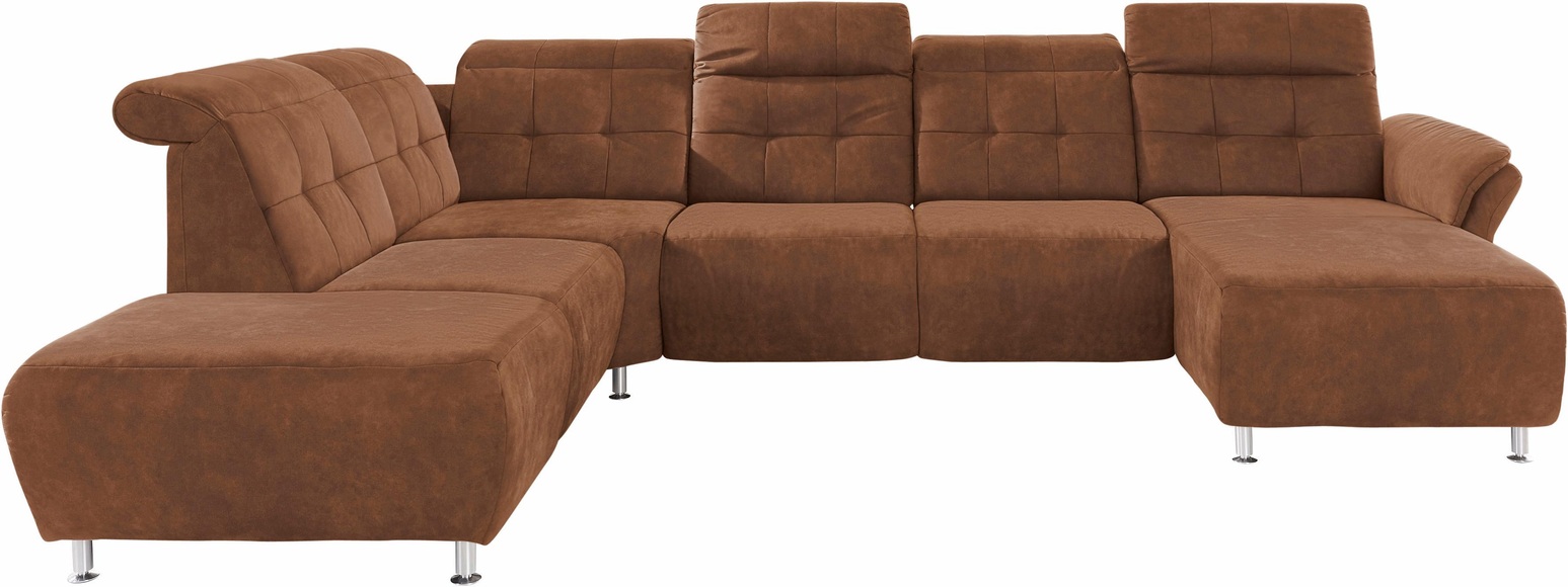 Places of Style Wohnlandschaft »Manhattan«, 2 Sitze mit elektrischer Relaxfunktion, verstellbare Armlehnen