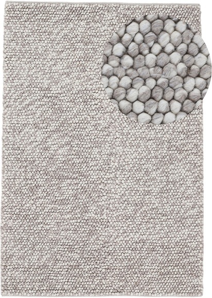 carpetfine Teppich »Calo«, rechteckig, 16 mm Höhe, Handweb Teppich, Uni Farben, meliert, handgewebt, 70% Wolle