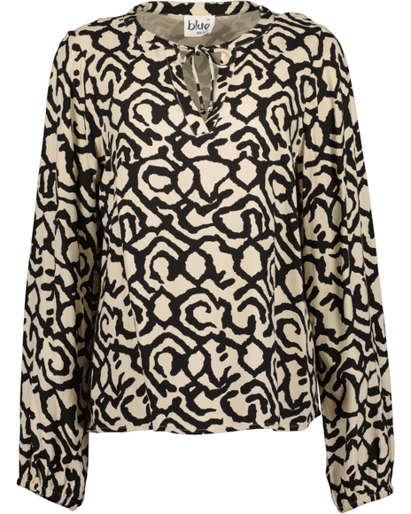 Blue Seven Klassische Bluse »Blue Seven Bluse mit Henley Ausschnitt DARK&BOLD«, (1 tlg.)