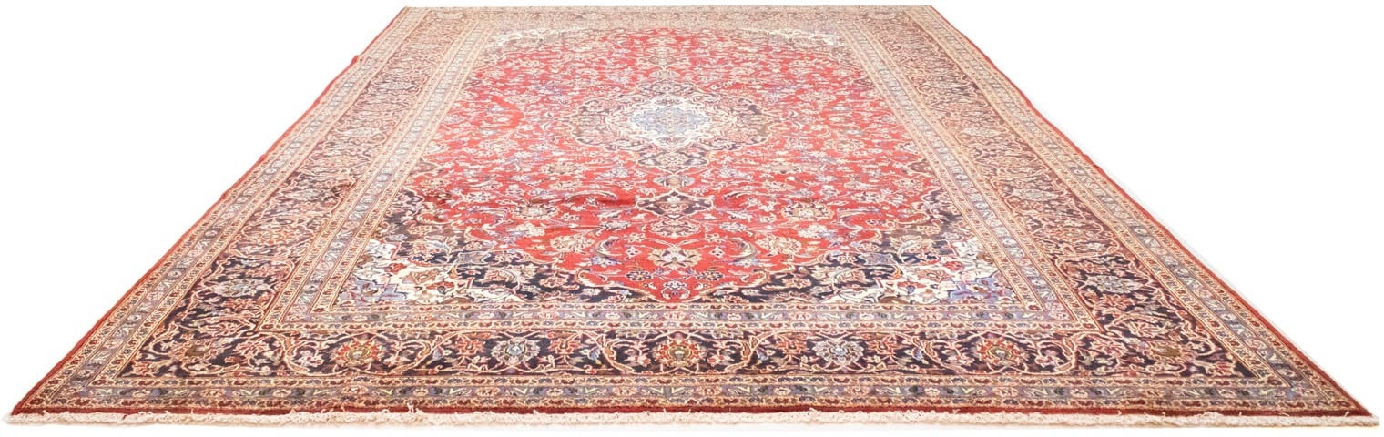 morgenland Wollteppich »Keshan Teppich handgeknüpft rot«, rechteckig, 8 mm Höhe