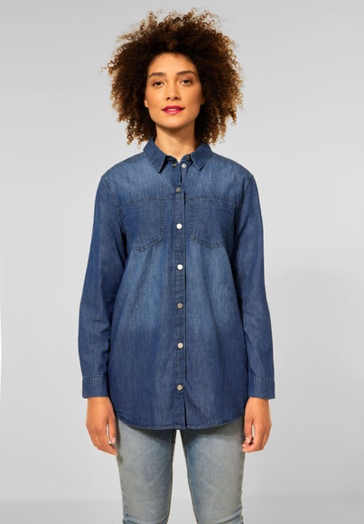 STREET ONE Hemdbluse, mit Brusttaschen