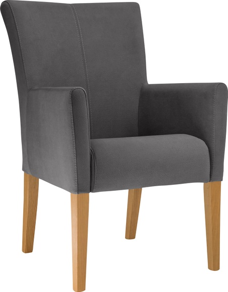 GOODproduct Armlehnstuhl »King«, Softstruktur, Esszimmerstuhl mit Knopfheftung
