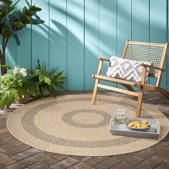 Ayyildiz Teppiche Outdoorteppich »COMILLA 0886«, rund, Pflegeleicht / Strapazierfähig / In- und Outdoor geeignet