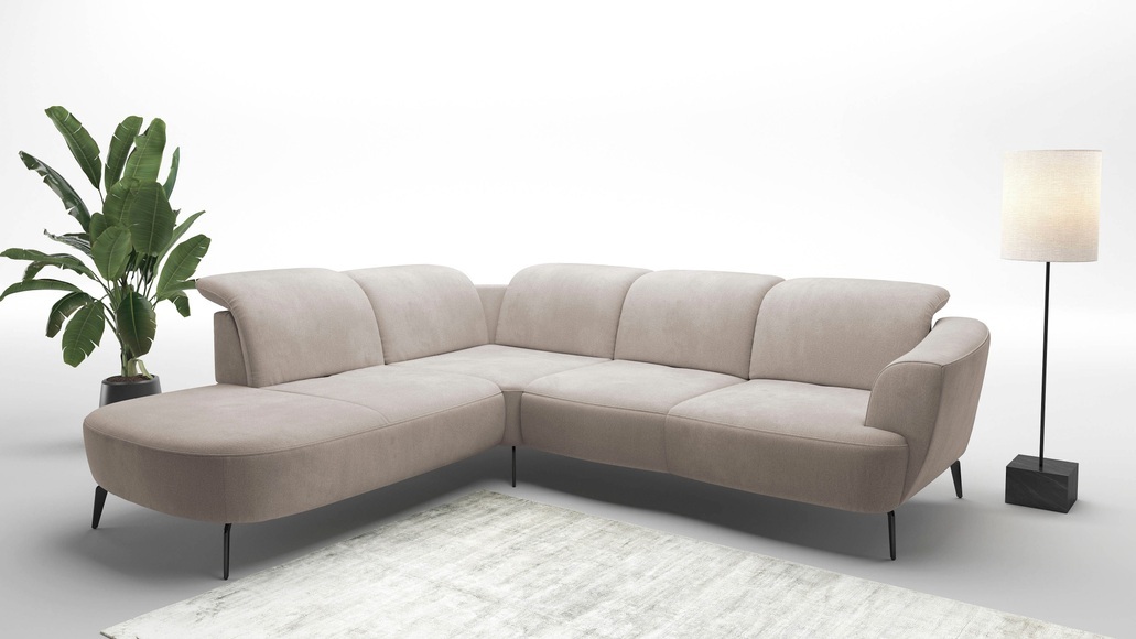 sit&more Ecksofa »Zoe«, ink.Sitztiefenverstellung, wahlweise mit Kopfteilverstellung