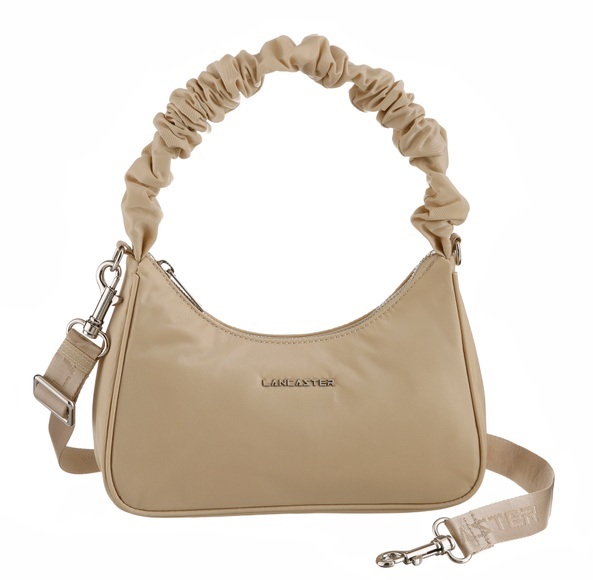 LANCASTER Schultertasche »Baguette bag Basic Chouchou«, mit Textilumhängeriemen