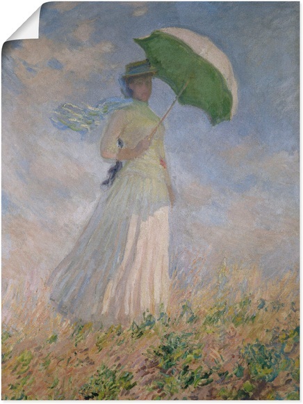 Artland Wandbild »Frau mit Sonnenschirm, Susanne Hoschedé«