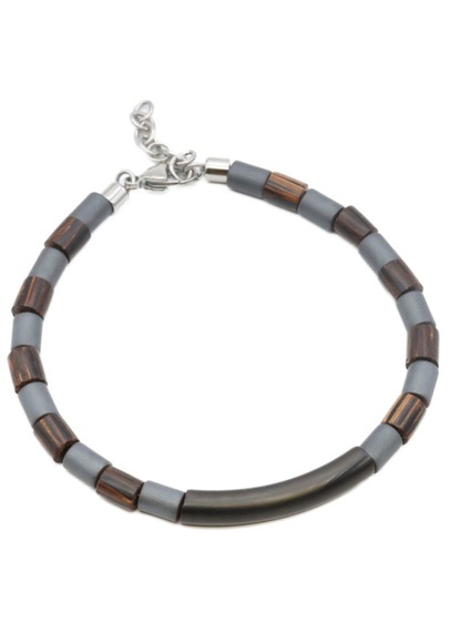 Firetti Armband »Schmuck Geschenk Armschmuck Armkette Edelstein Hämatine«, zu Hoodie, Kleid, Shirt, Jeans, Sneaker! Anlass Geburtstag Weihnachten