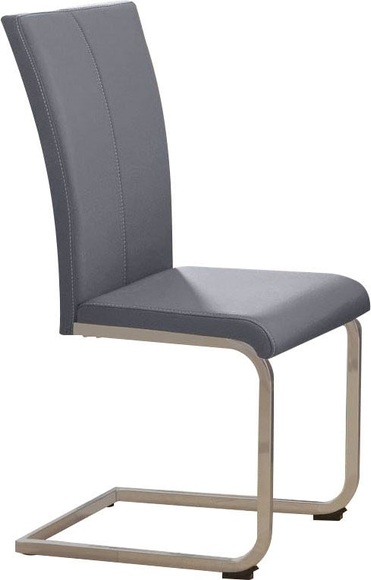 Home affaire Freischwinger »Nils«, (Set), 2 St., Kunstleder, Stuhl belastbar bis 120 Kg, Gestell aus Metall im Chrom-Look oder schwarz