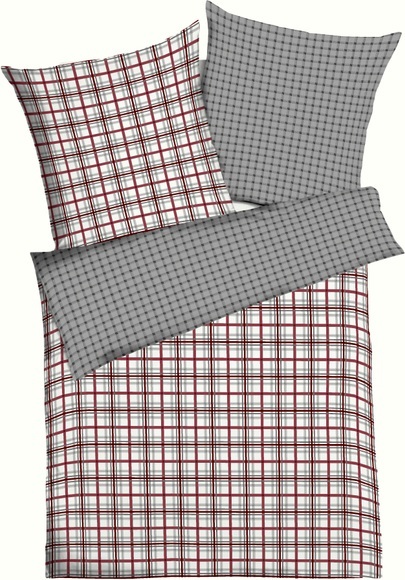 Kaeppel Wendebettwäsche »Plaid«, (2 tlg.), angenehm wärmend